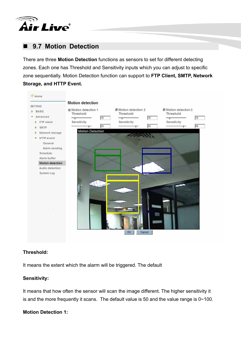 7 motion detection | AirLive WL-350HD User Manual | Page 88 / 98