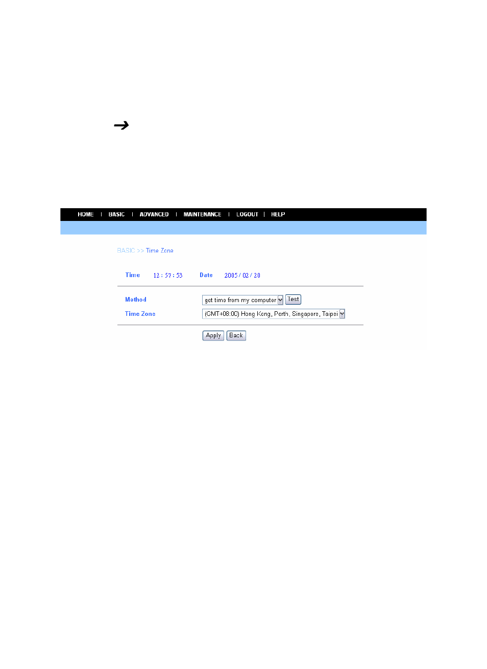 Basic ( time zone, Basic, Time zone | AirLive WL-5420CAM User Manual | Page 28 / 113