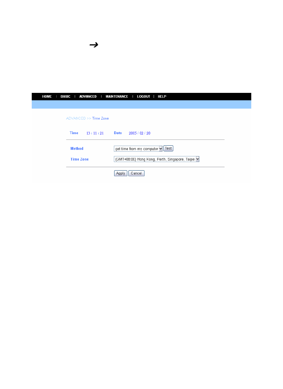 Advanced ( timezone, Advanced, Timezone | AirLive WL-5420CAM User Manual | Page 48 / 113