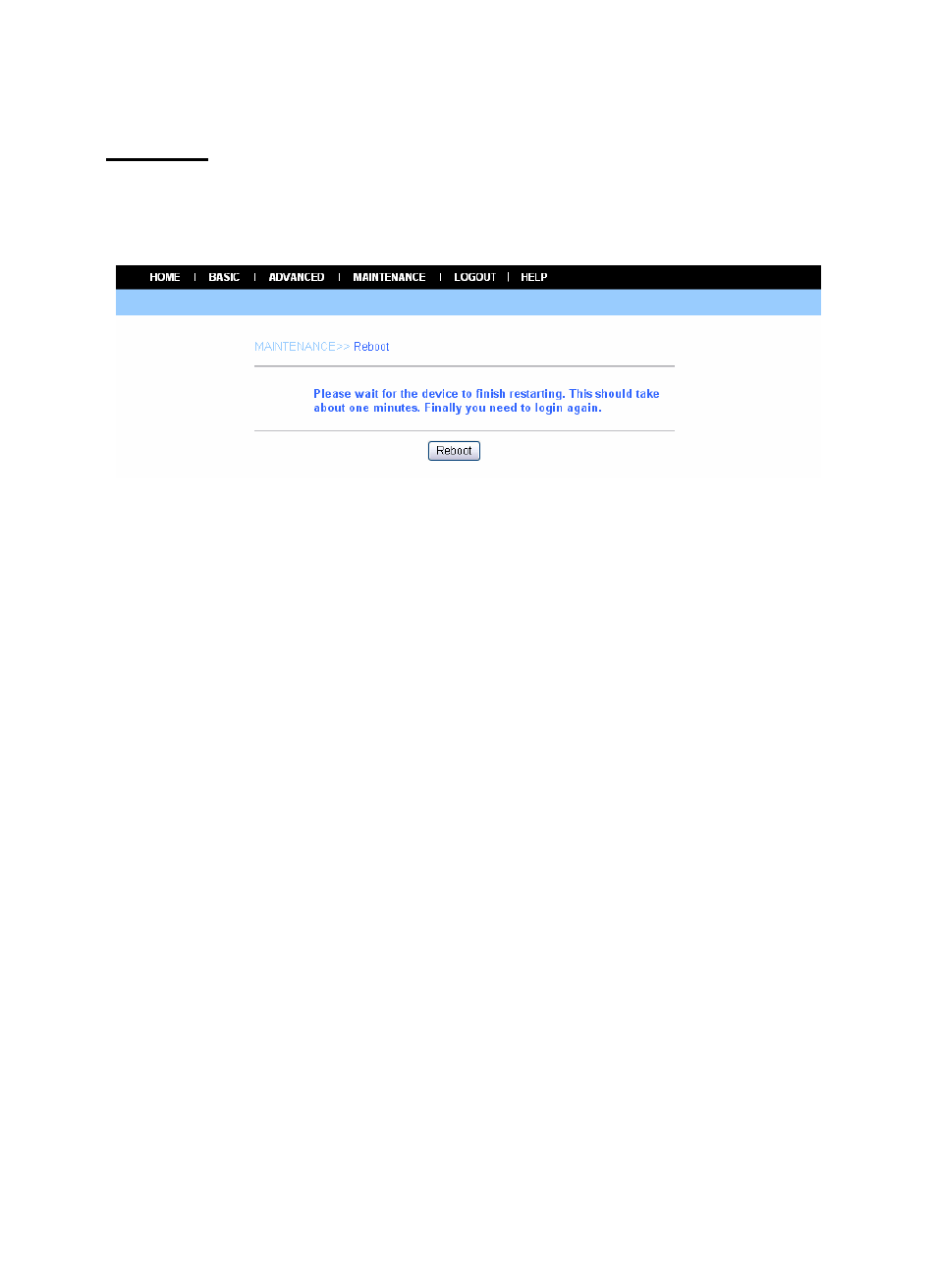 Reboot | AirLive WL-5420CAM User Manual | Page 51 / 113