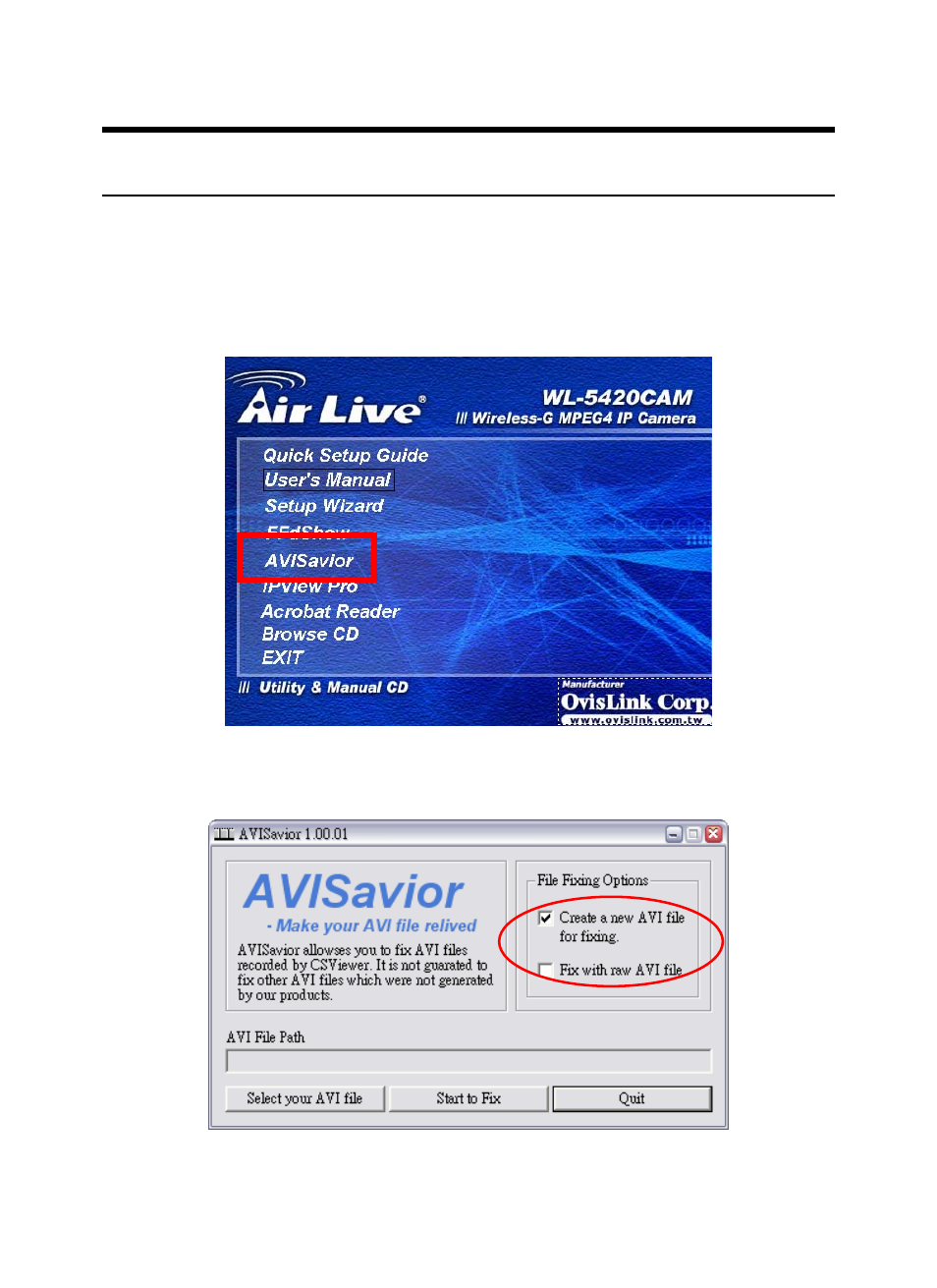 Ixing the, Ideo | AirLive WL-5420CAM User Manual | Page 62 / 113