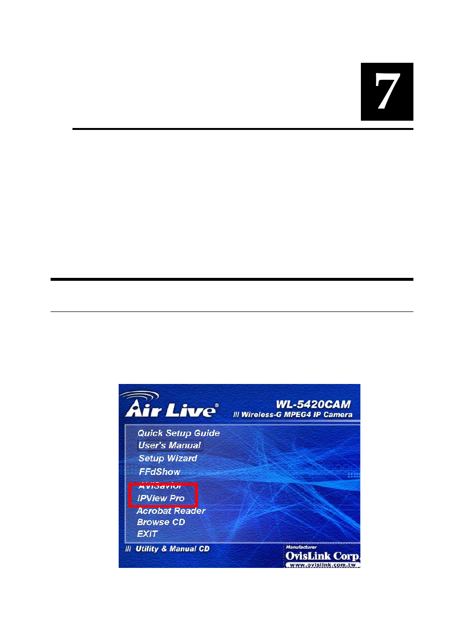 Ipview pro, I p v i e w p r o, Nstallation | AirLive WL-5420CAM User Manual | Page 64 / 113