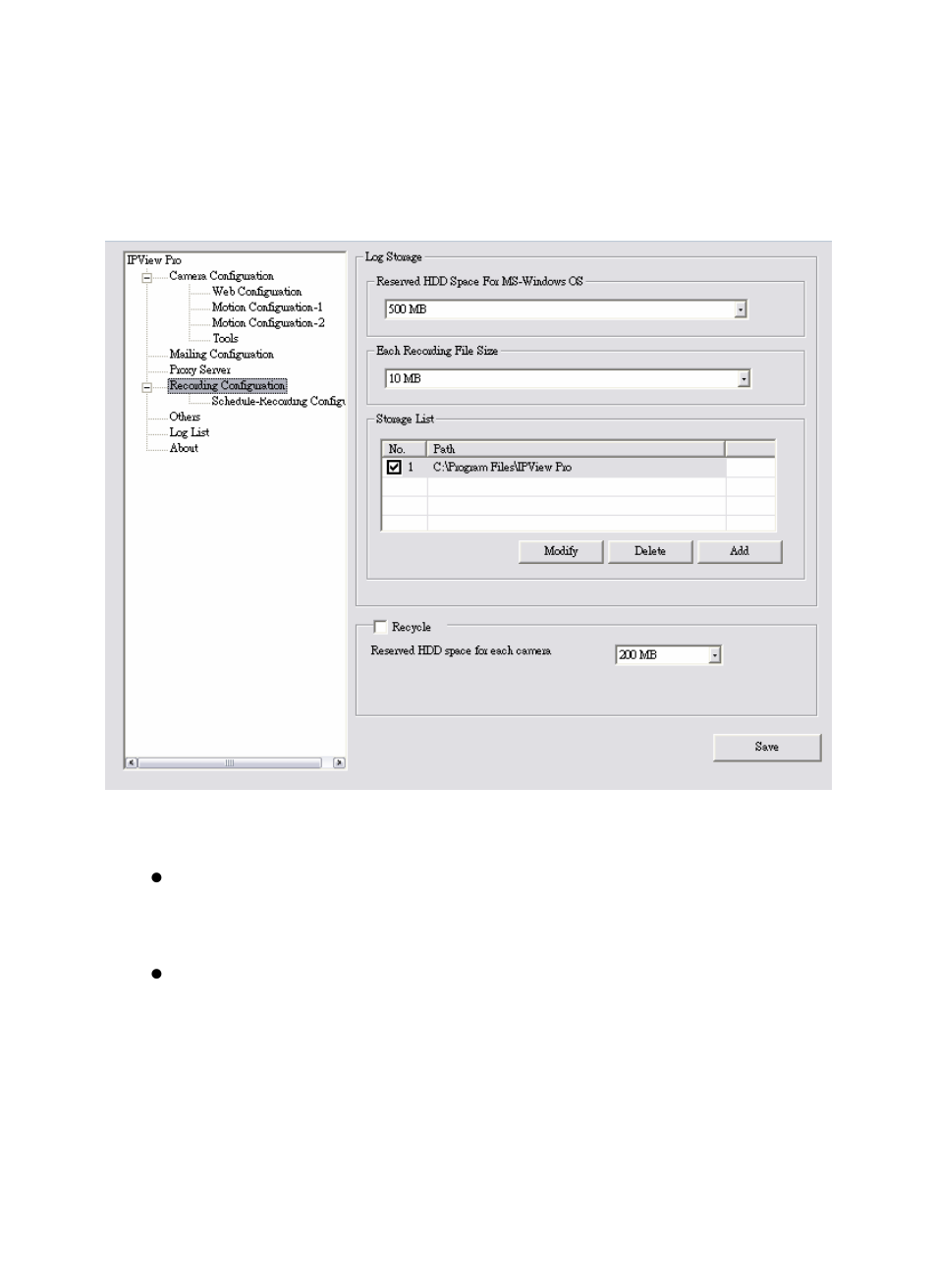 Recording configuration | AirLive WL-5420CAM User Manual | Page 83 / 113