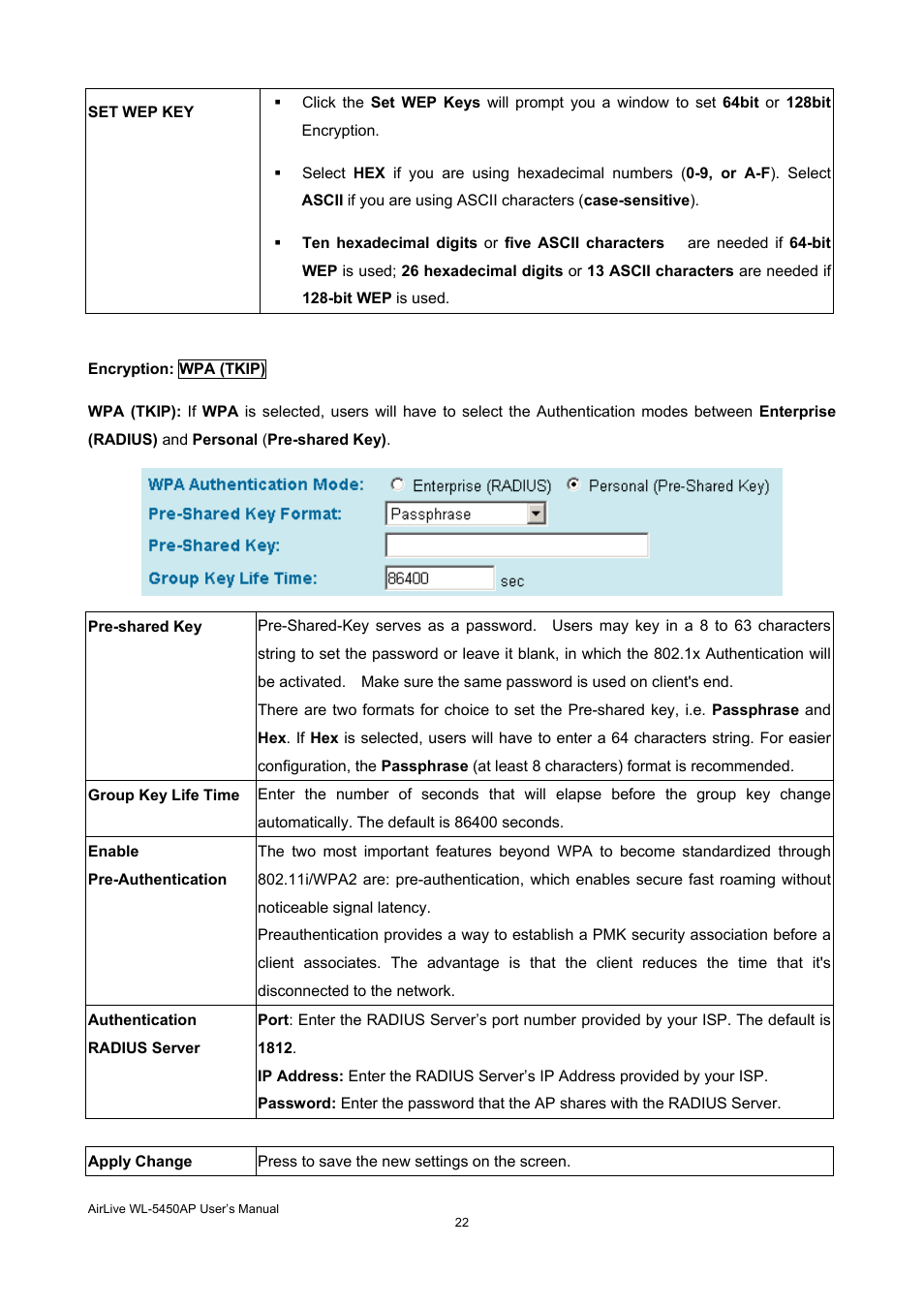 AirLive WL-5450AP User Manual | Page 24 / 32