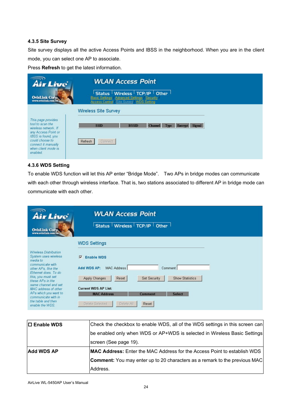 AirLive WL-5450AP User Manual | Page 26 / 32