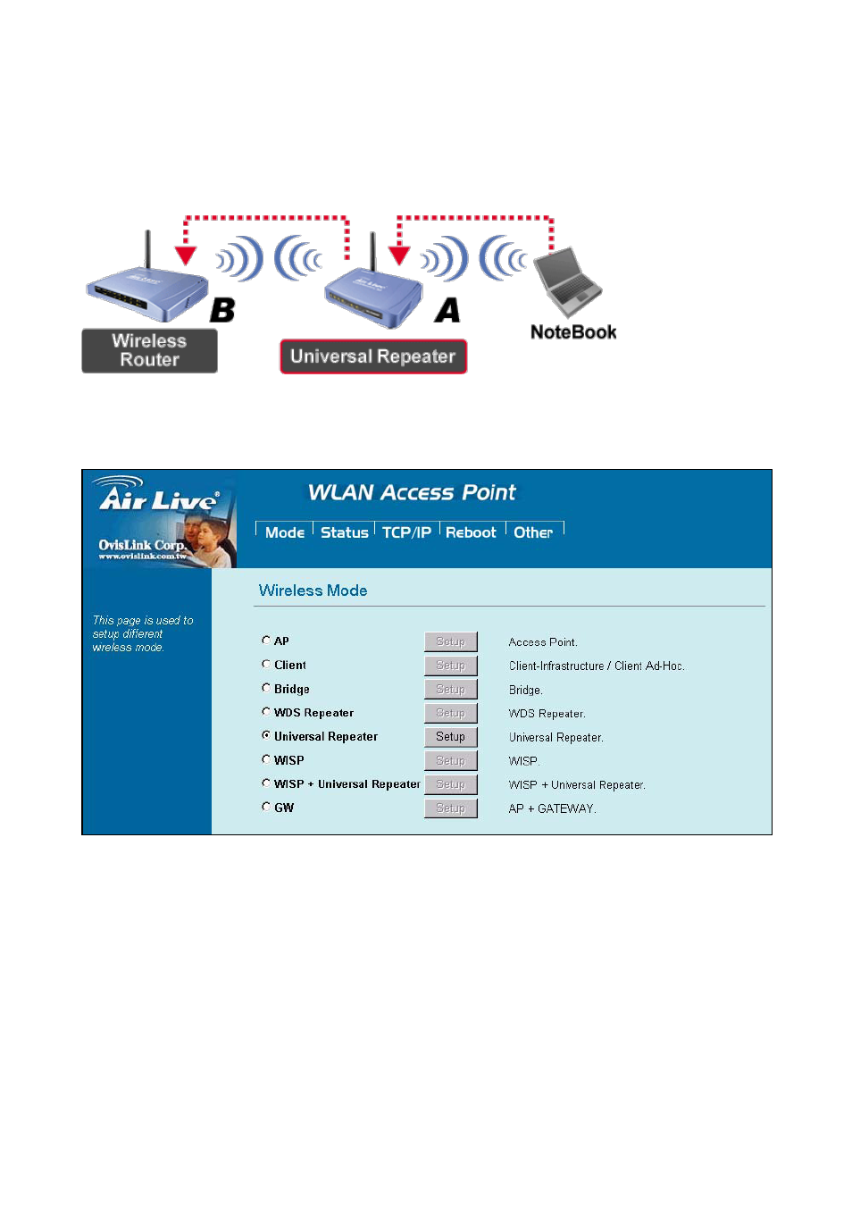 5 universal repeater | AirLive WL-5460AP v2 User Manual | Page 20 / 74