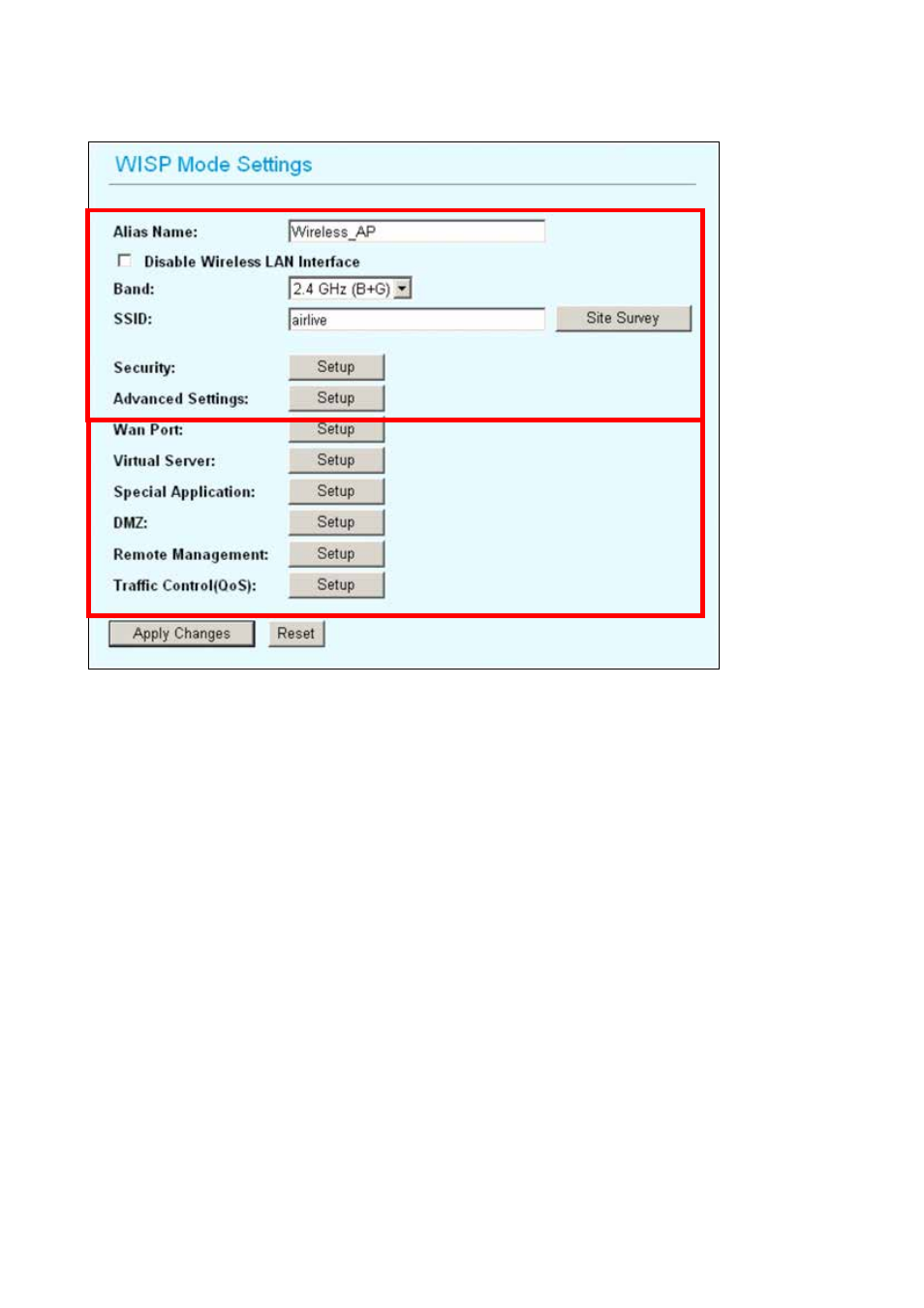 6 wisp mode settings | AirLive WL-5460AP v2 User Manual | Page 35 / 74