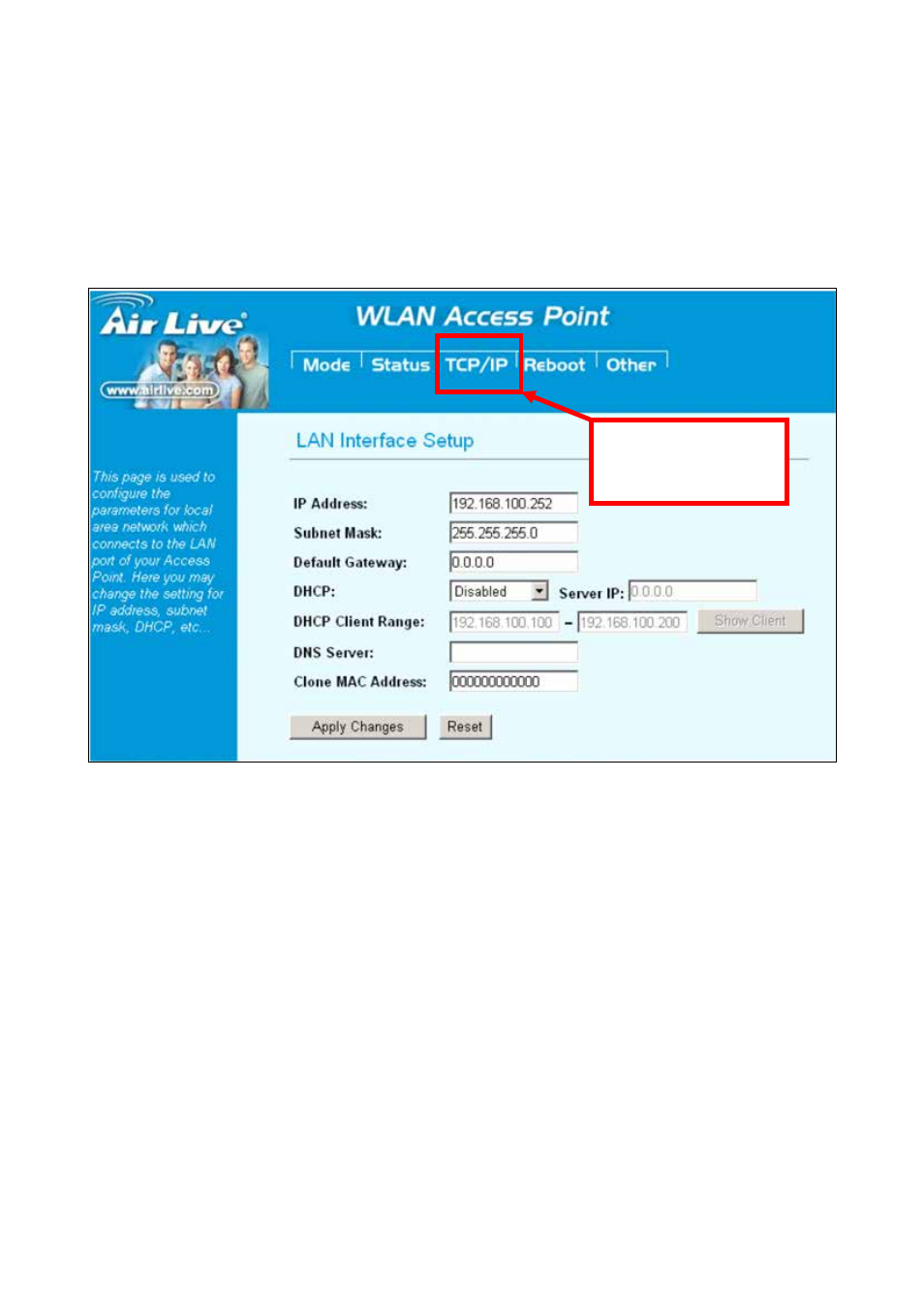 System management, 1 lan interface setup | AirLive WL-5460AP v2 User Manual | Page 64 / 74