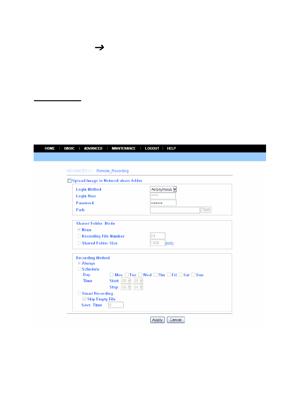 Advanced ( tools, Recording, Advanced | Tools | AirLive WL-5460CAM User Manual | Page 41 / 110
