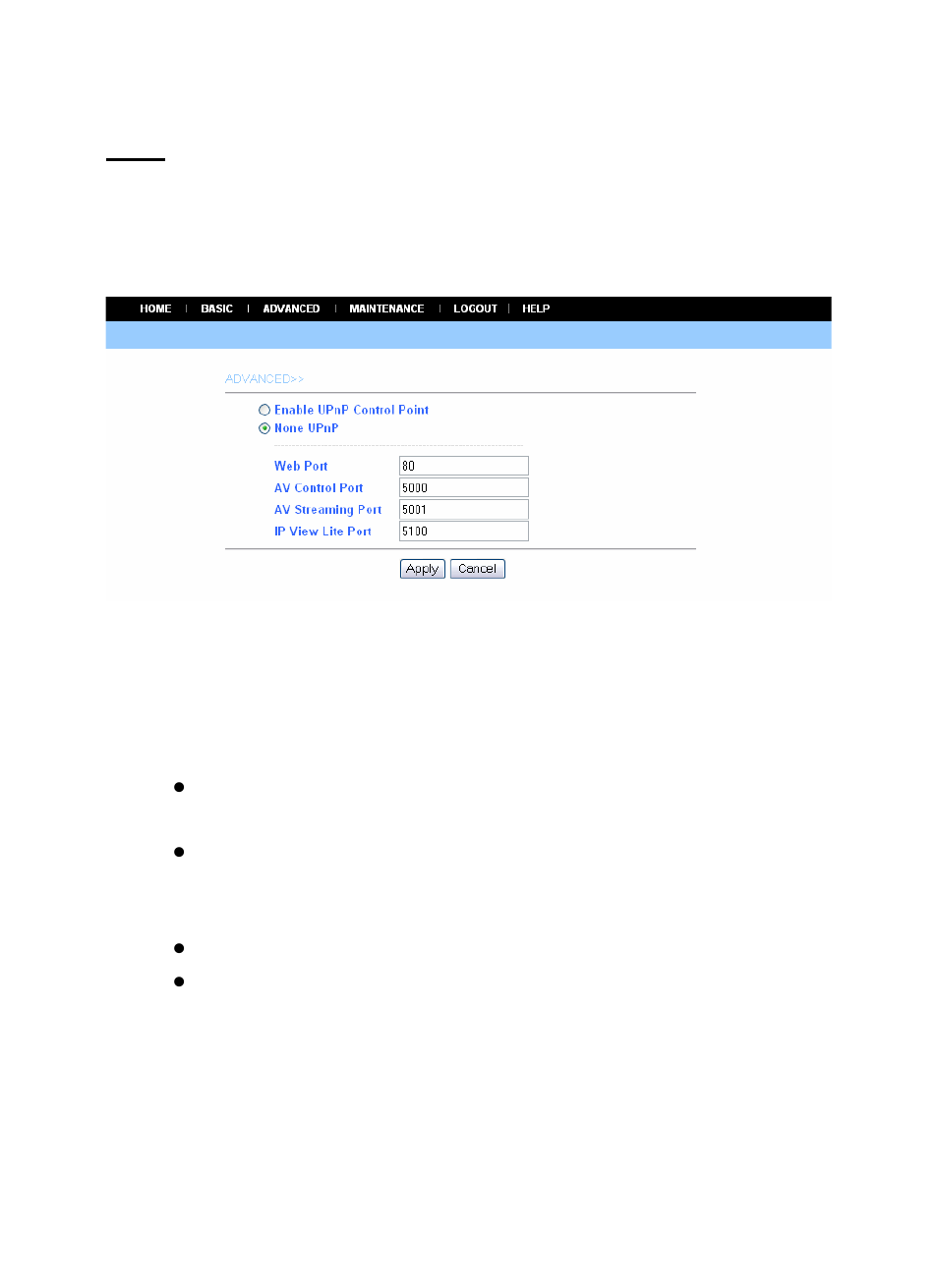 Port | AirLive WL-5460CAM User Manual | Page 43 / 110
