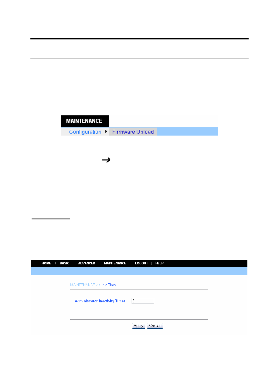 Maintenance ( configuration, Idle time, Aintenance | AirLive WL-5460CAM User Manual | Page 48 / 110
