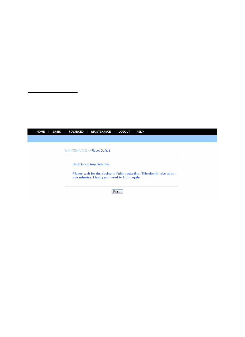 Reset default | AirLive WL-5460CAM User Manual | Page 49 / 110