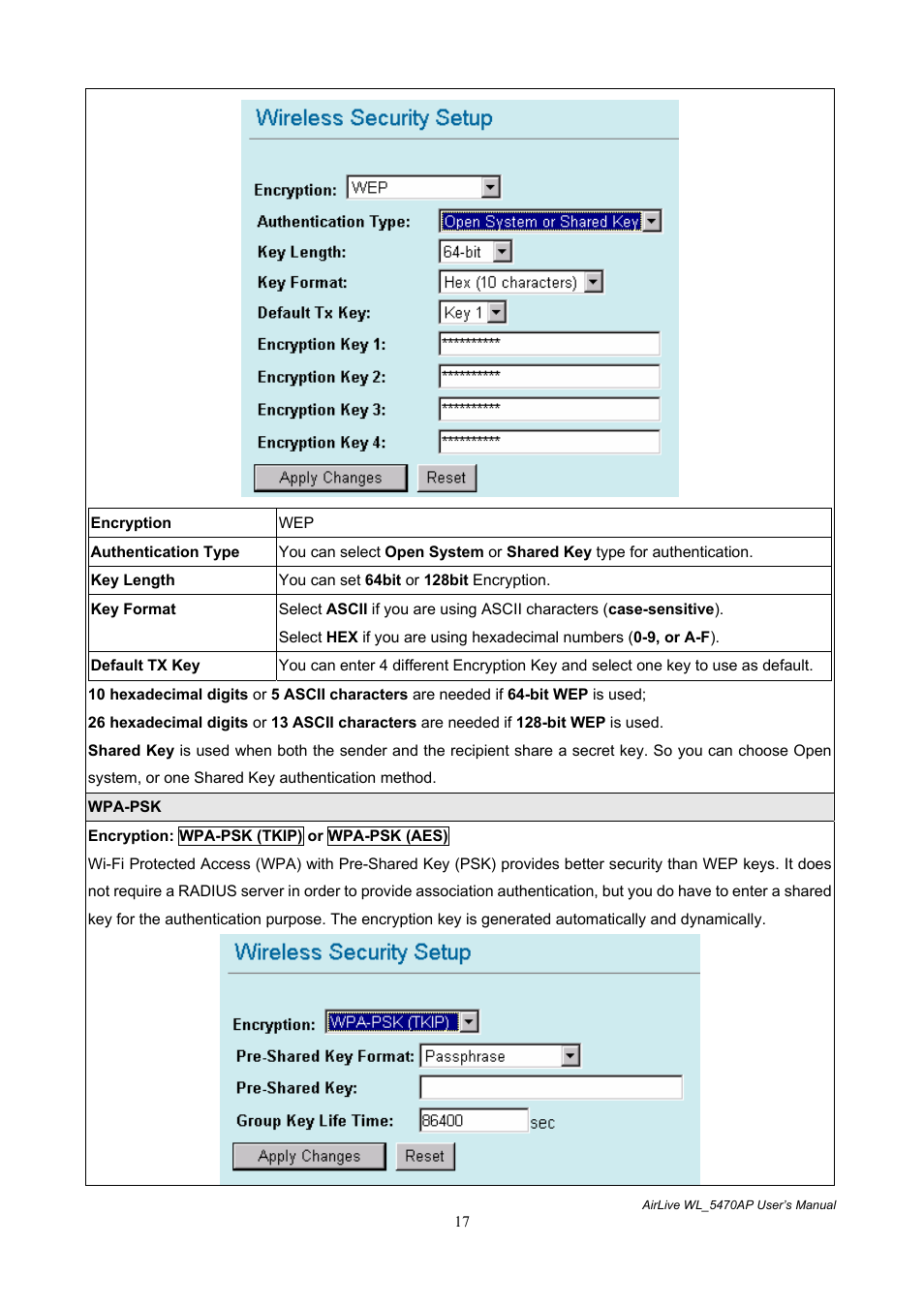 AirLive WL-5470AP User Manual | Page 22 / 50