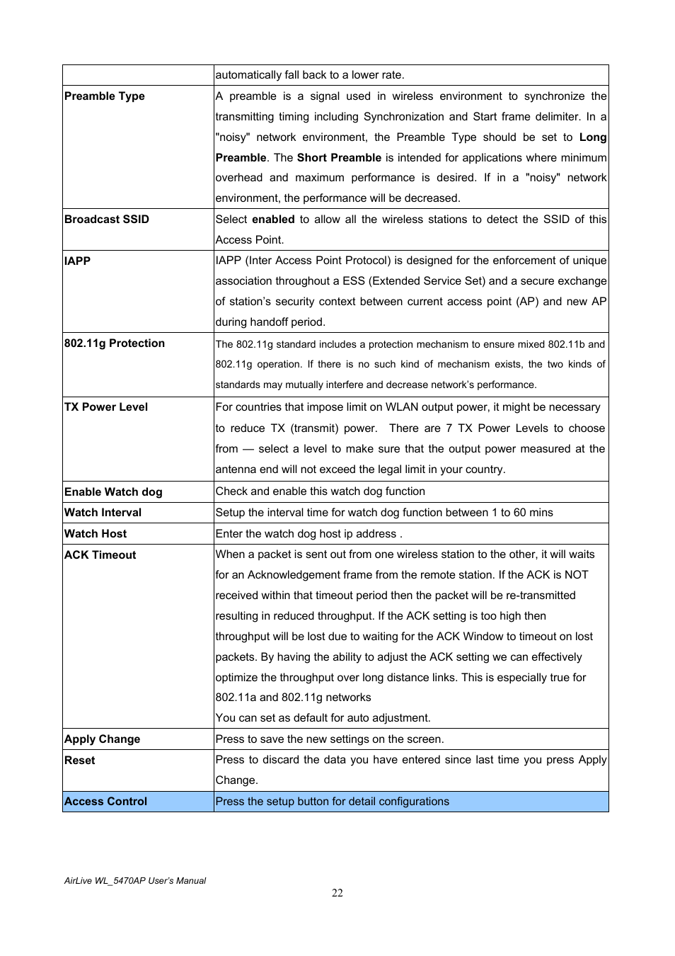 AirLive WL-5470AP User Manual | Page 27 / 50