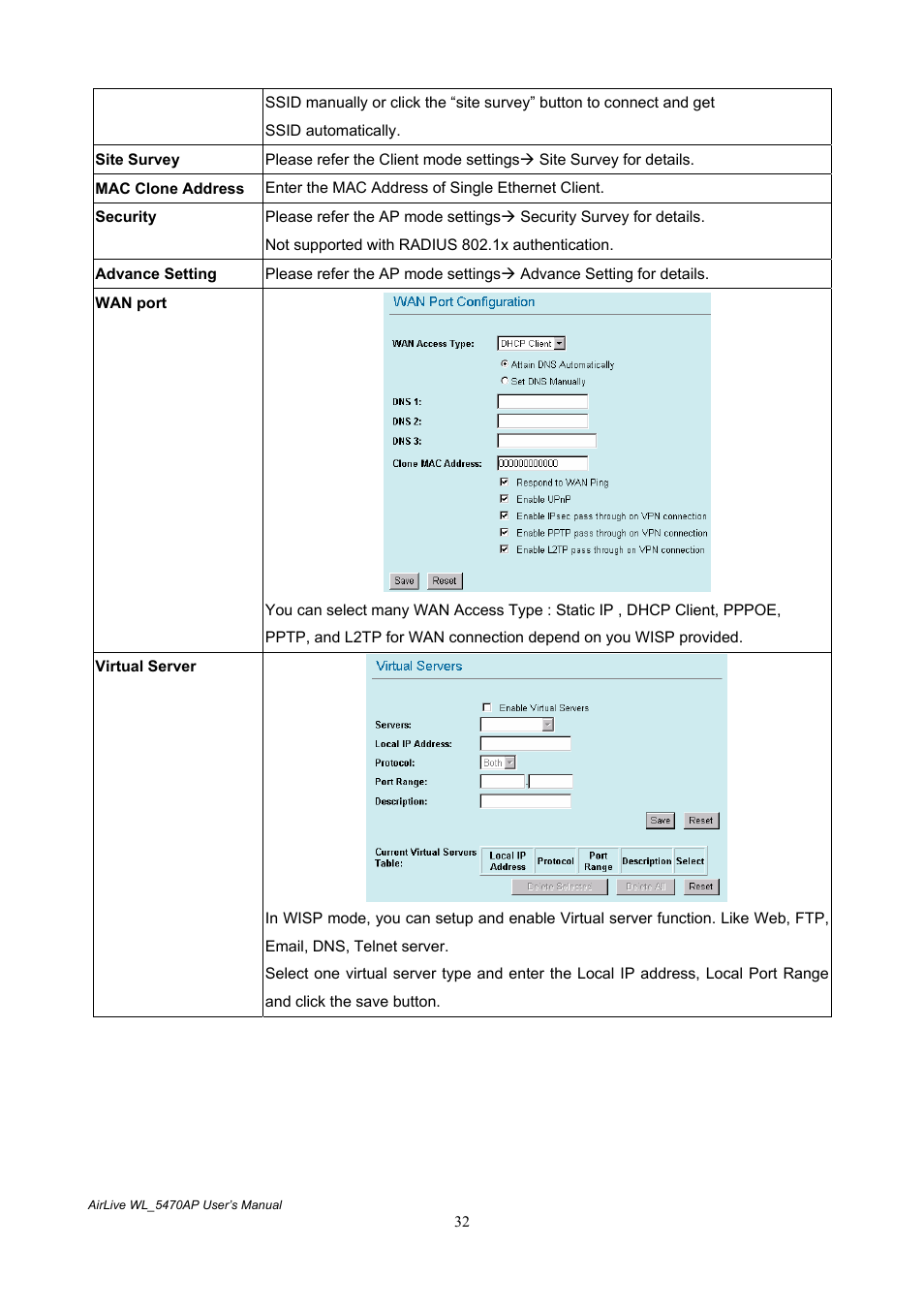 AirLive WL-5470AP User Manual | Page 37 / 50