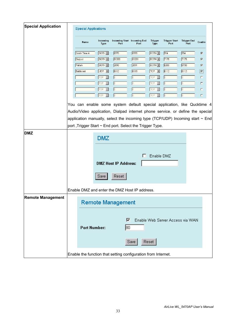 AirLive WL-5470AP User Manual | Page 38 / 50