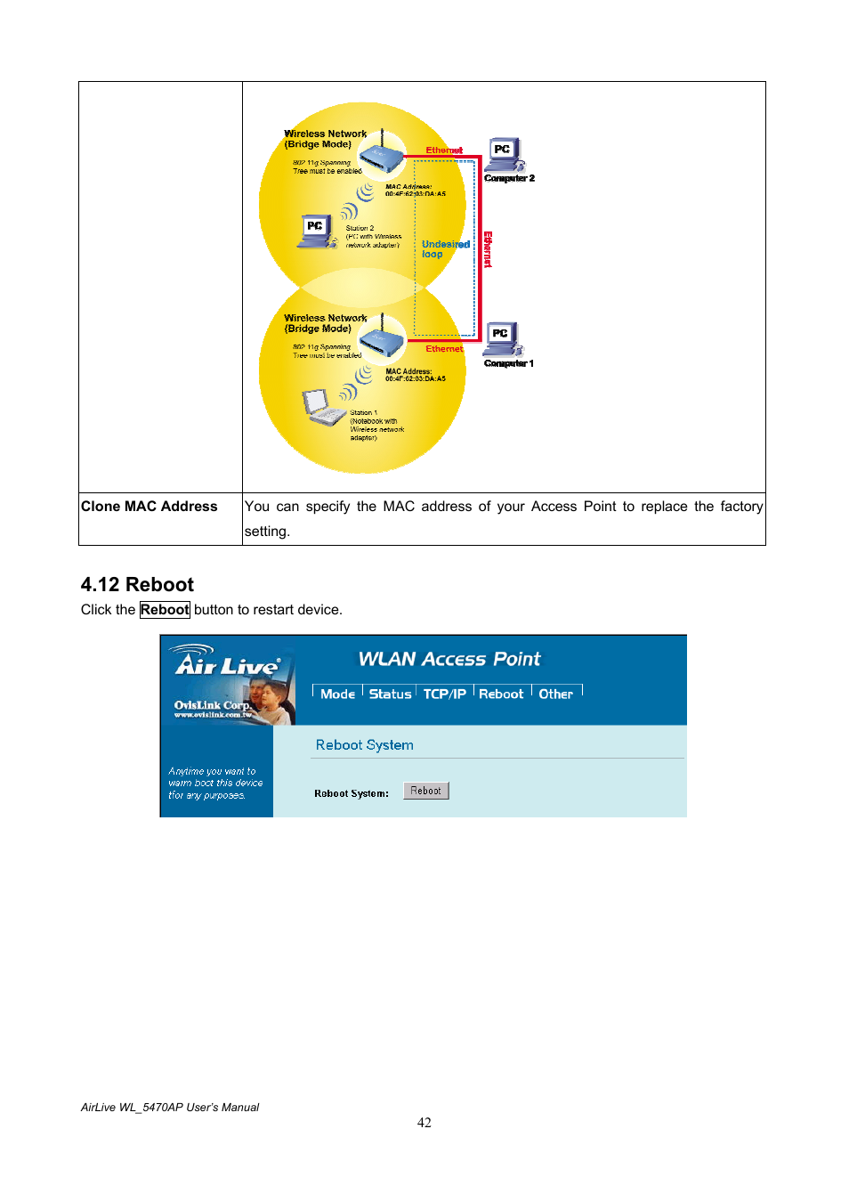 AirLive WL-5470AP User Manual | Page 47 / 50