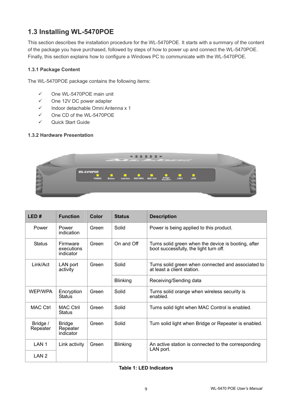 AirLive WL-5470POE User Manual | Page 12 / 82