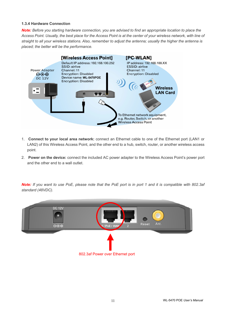 AirLive WL-5470POE User Manual | Page 14 / 82