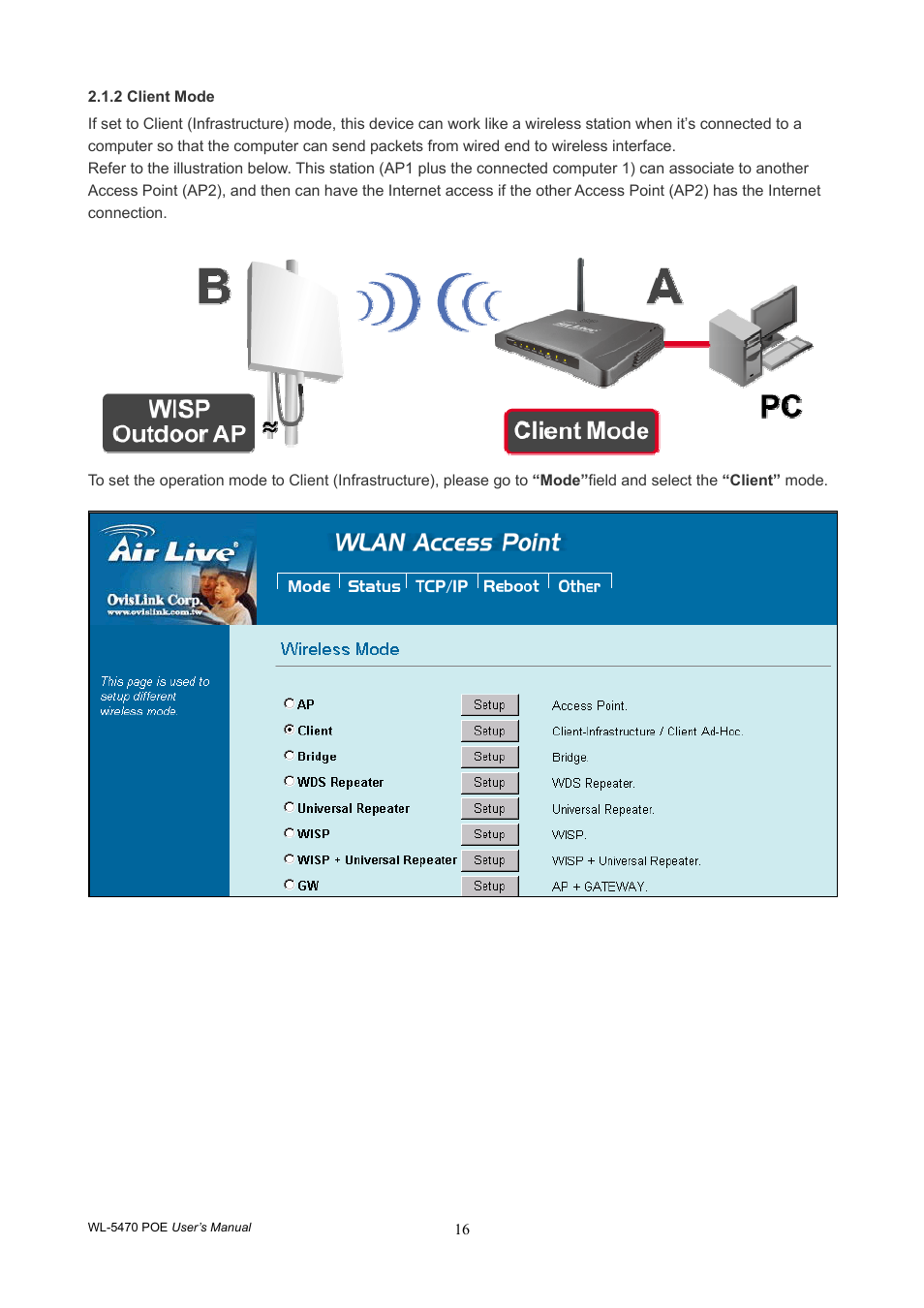 AirLive WL-5470POE User Manual | Page 19 / 82