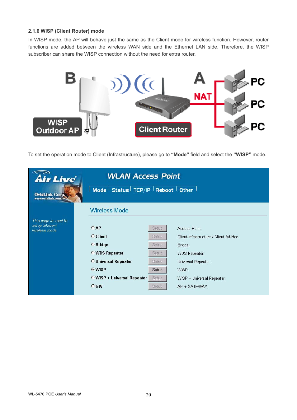 AirLive WL-5470POE User Manual | Page 23 / 82