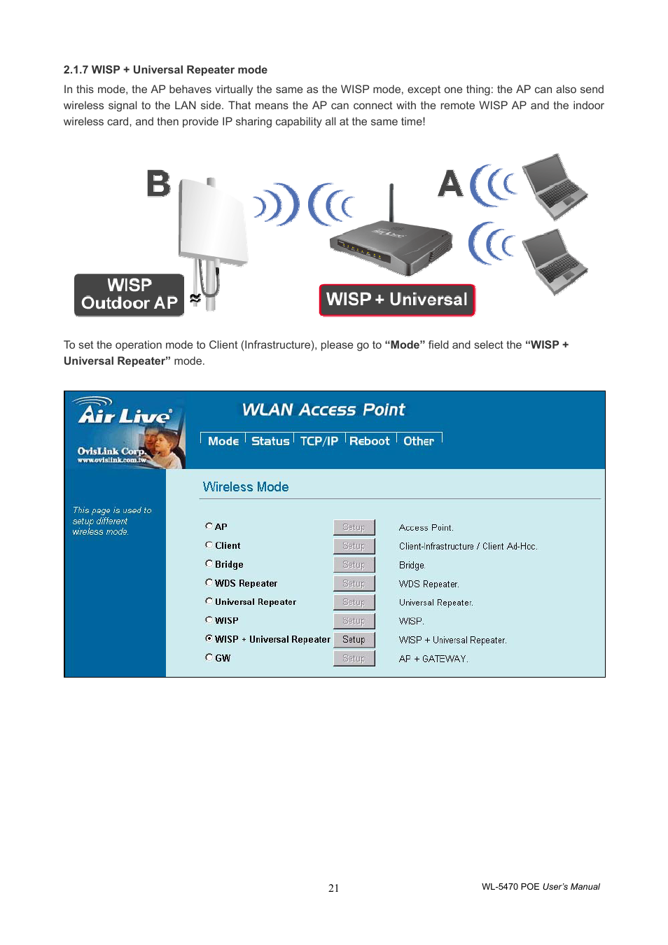 AirLive WL-5470POE User Manual | Page 24 / 82