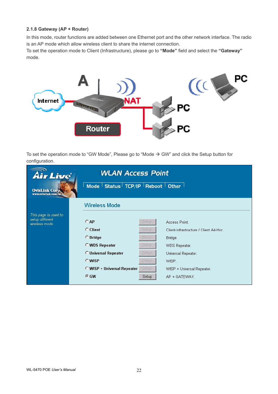 AirLive WL-5470POE User Manual | Page 25 / 82