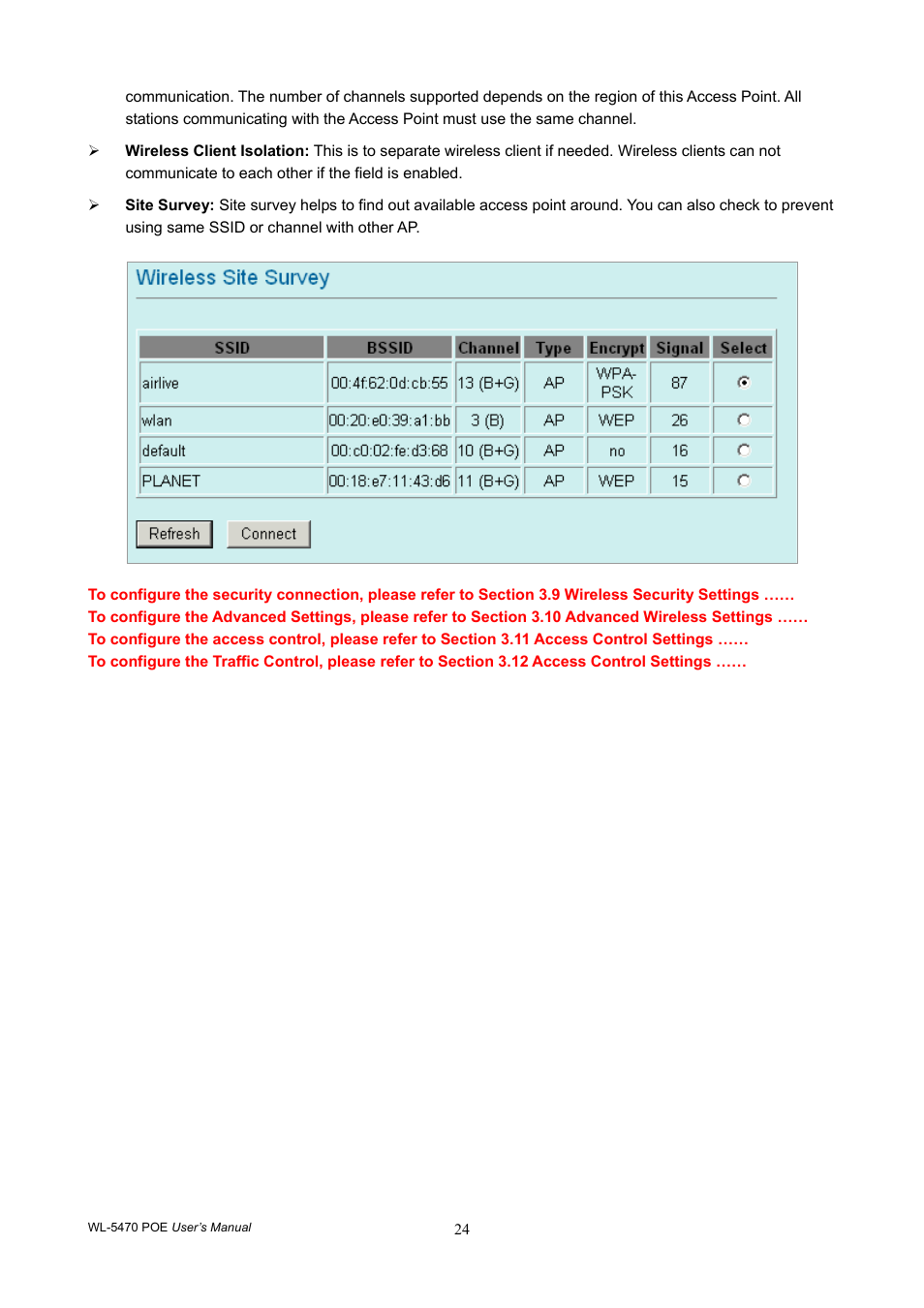 AirLive WL-5470POE User Manual | Page 27 / 82