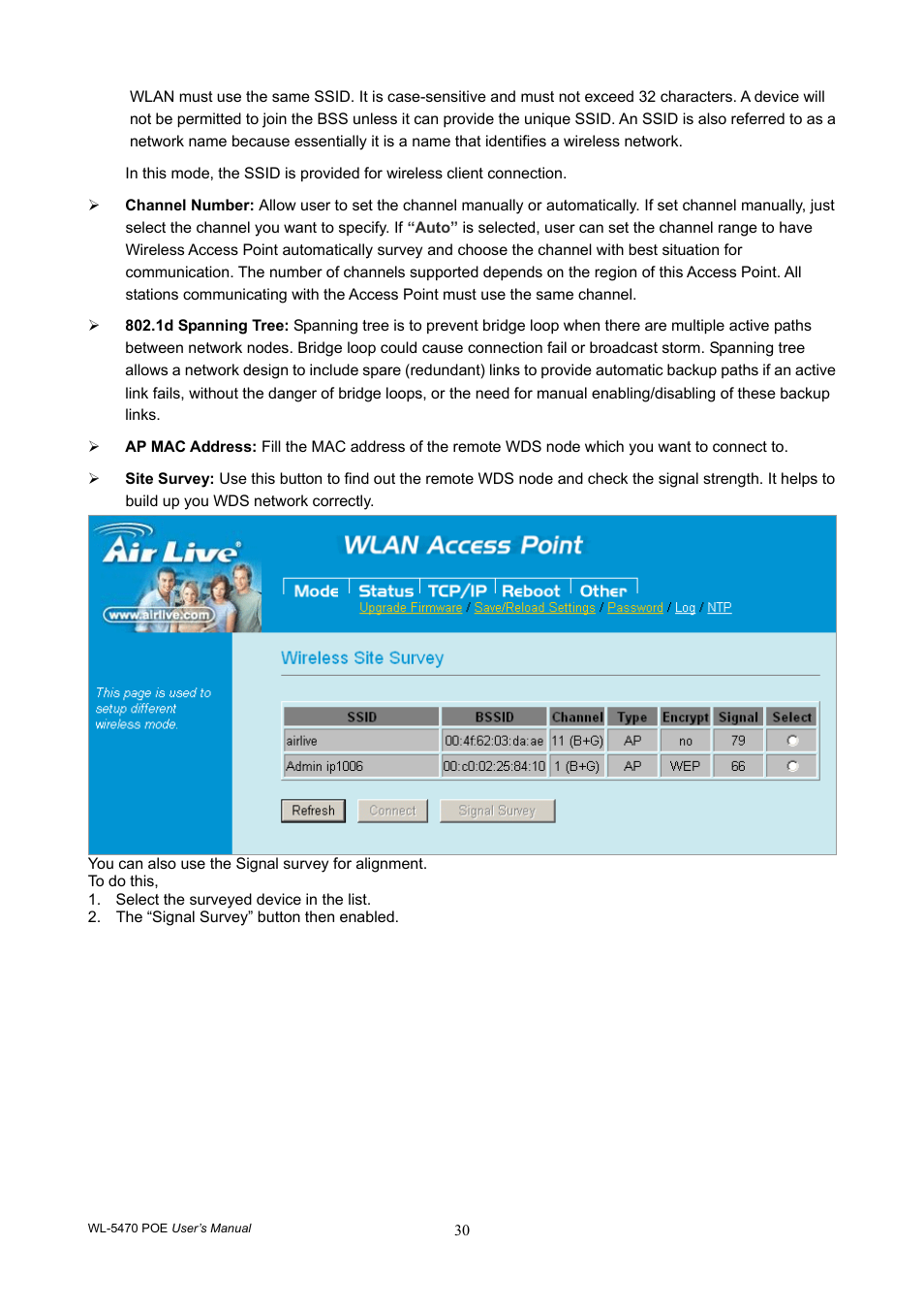 AirLive WL-5470POE User Manual | Page 33 / 82