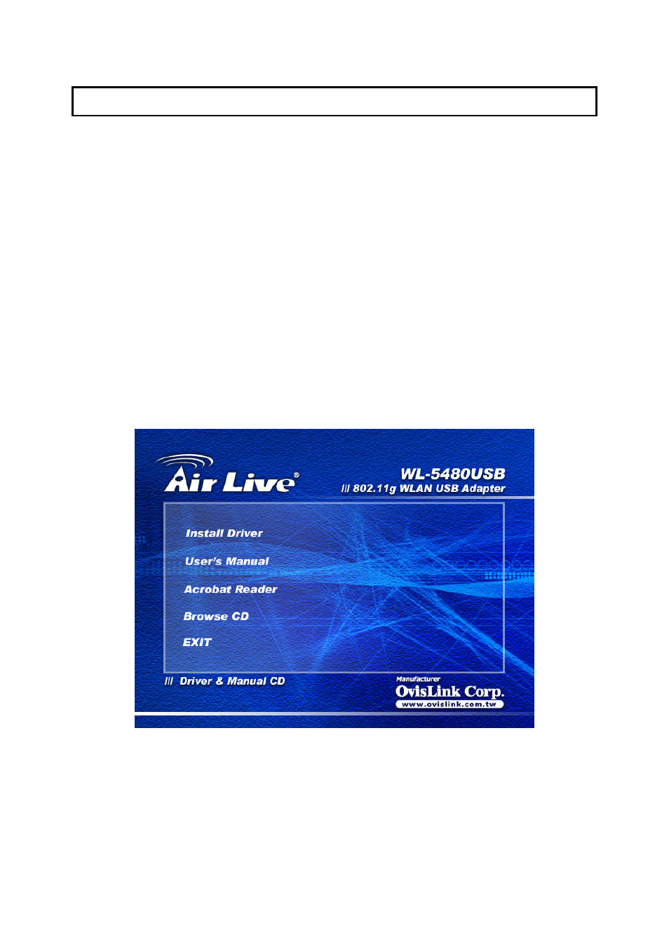 Installation procedures | AirLive WL-5480USB-80 User Manual | Page 4 / 27