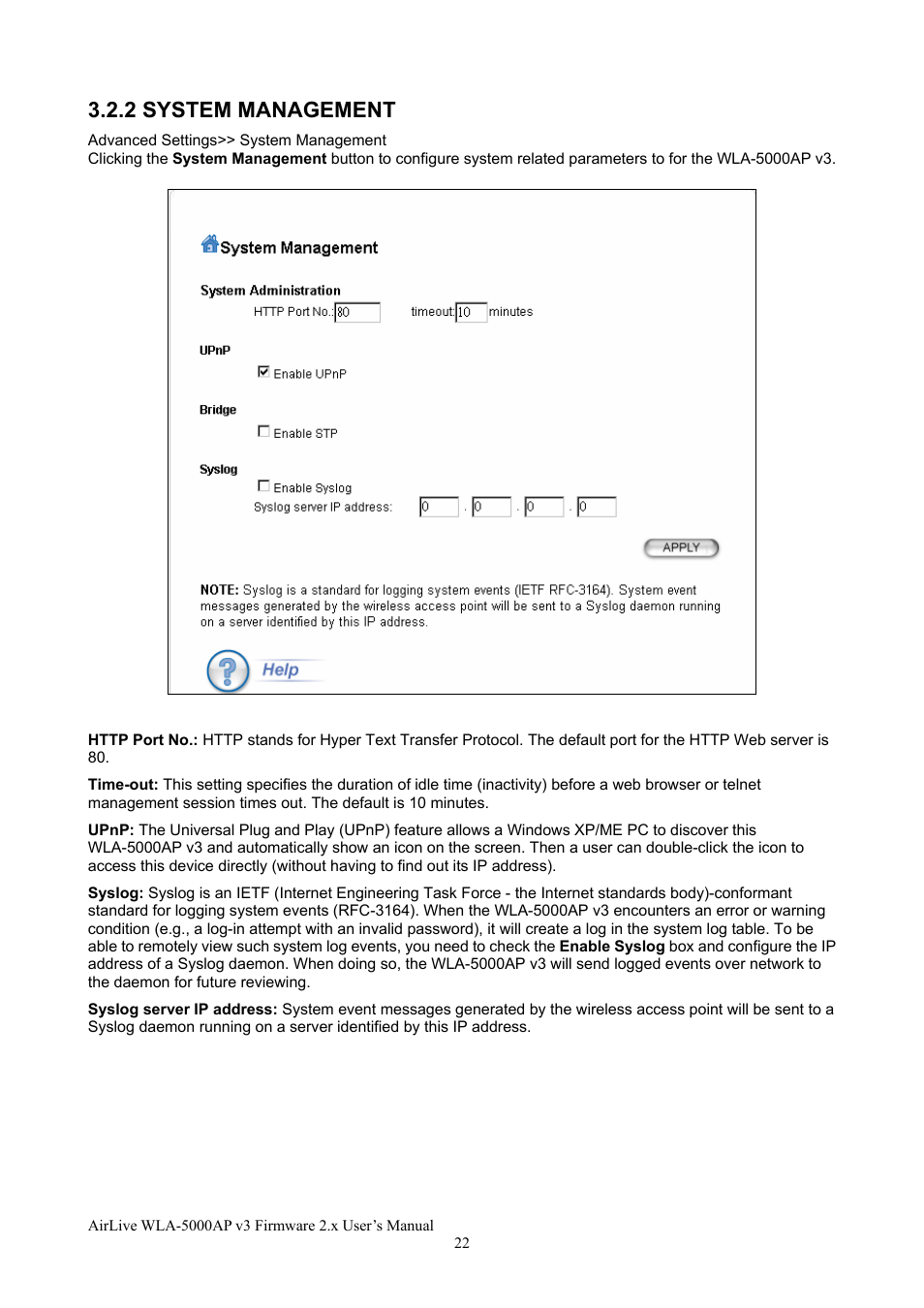 2 system management | AirLive WLA-5000AP v3 User Manual | Page 28 / 77