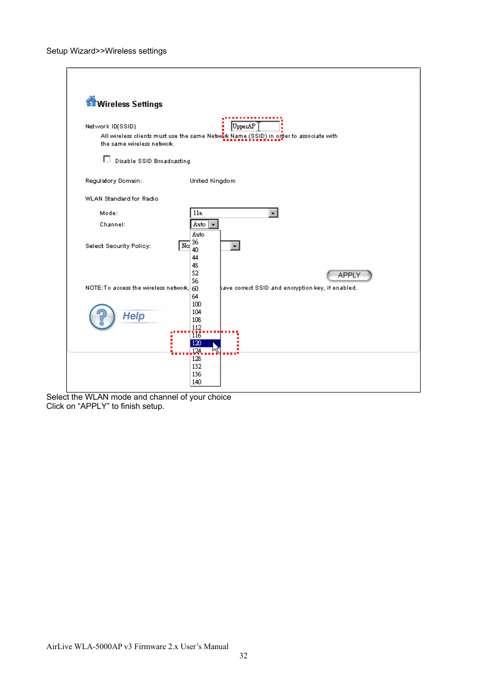 AirLive WLA-5000AP v3 User Manual | Page 38 / 77