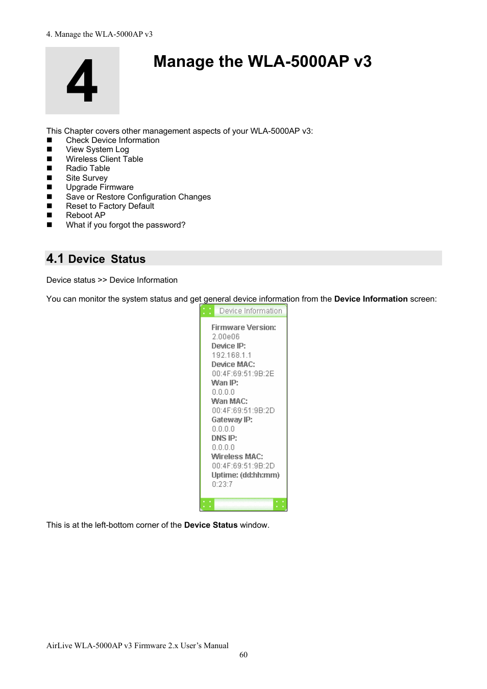 AirLive WLA-5000AP v3 User Manual | Page 66 / 77