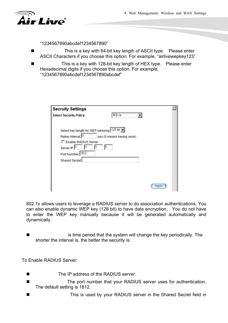 AirLive WLA-9000AP User Manual | Page 44 / 171