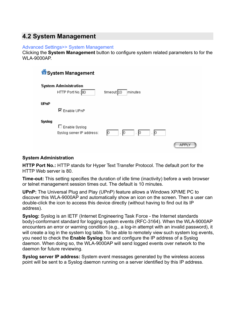 2 system management | AirLive WLA-9000AP PCBA User Manual | Page 39 / 53