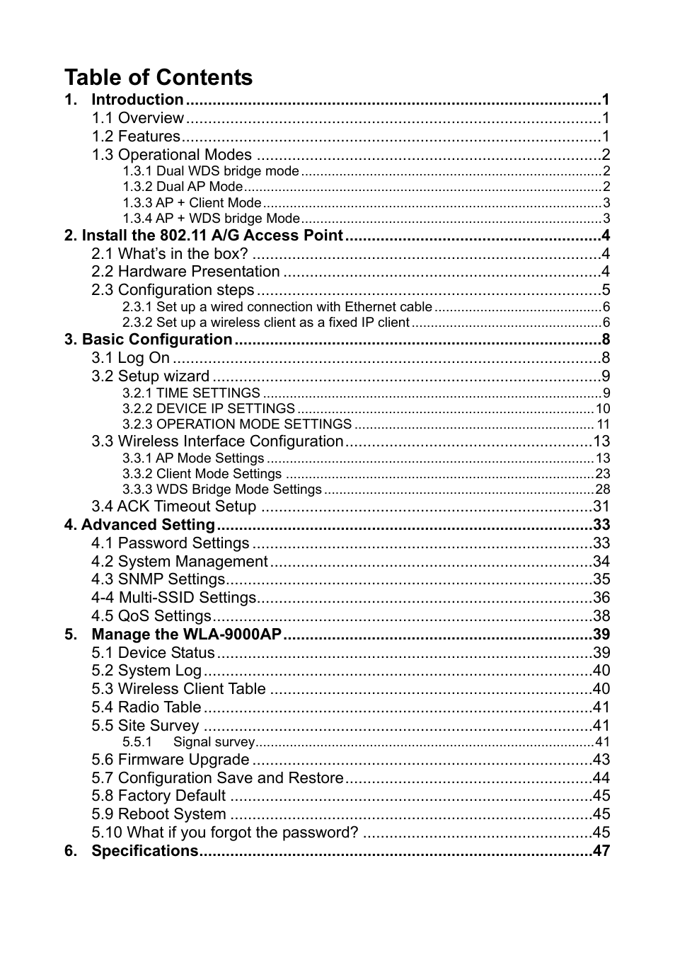 AirLive WLA-9000AP PCBA User Manual | Page 5 / 53