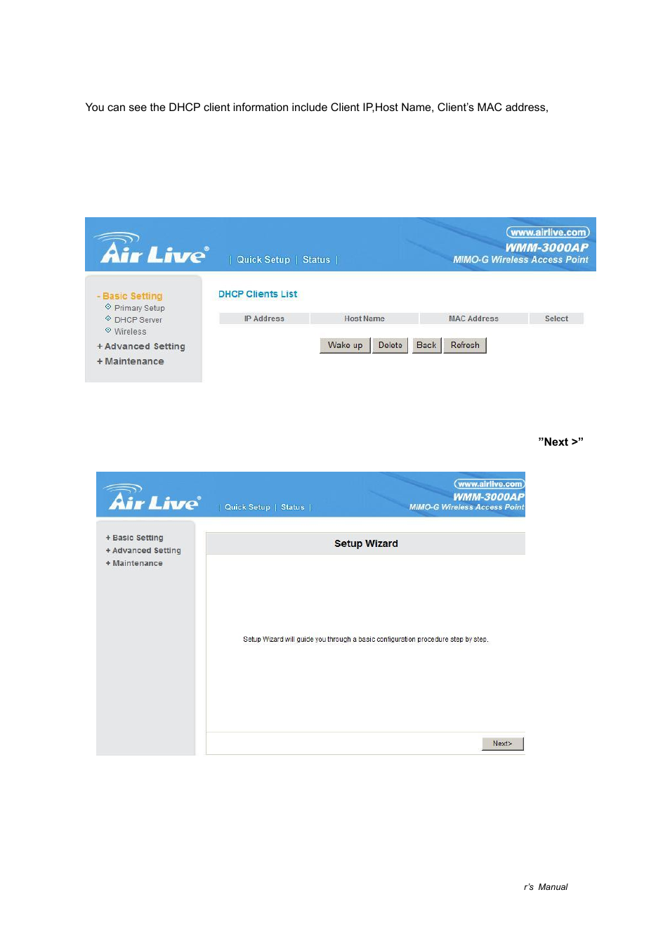 AirLive WMM-3000AP User Manual | Page 16 / 50