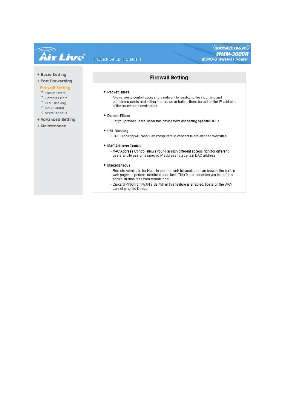 AirLive WMM-3000R User Manual | Page 37 / 97