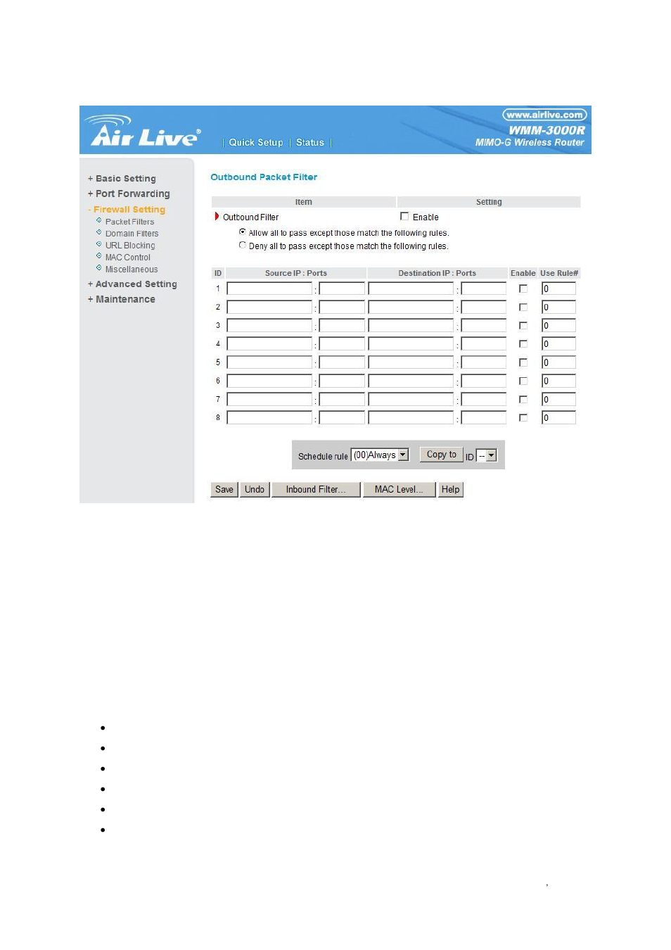 AirLive WMM-3000R User Manual | Page 38 / 97