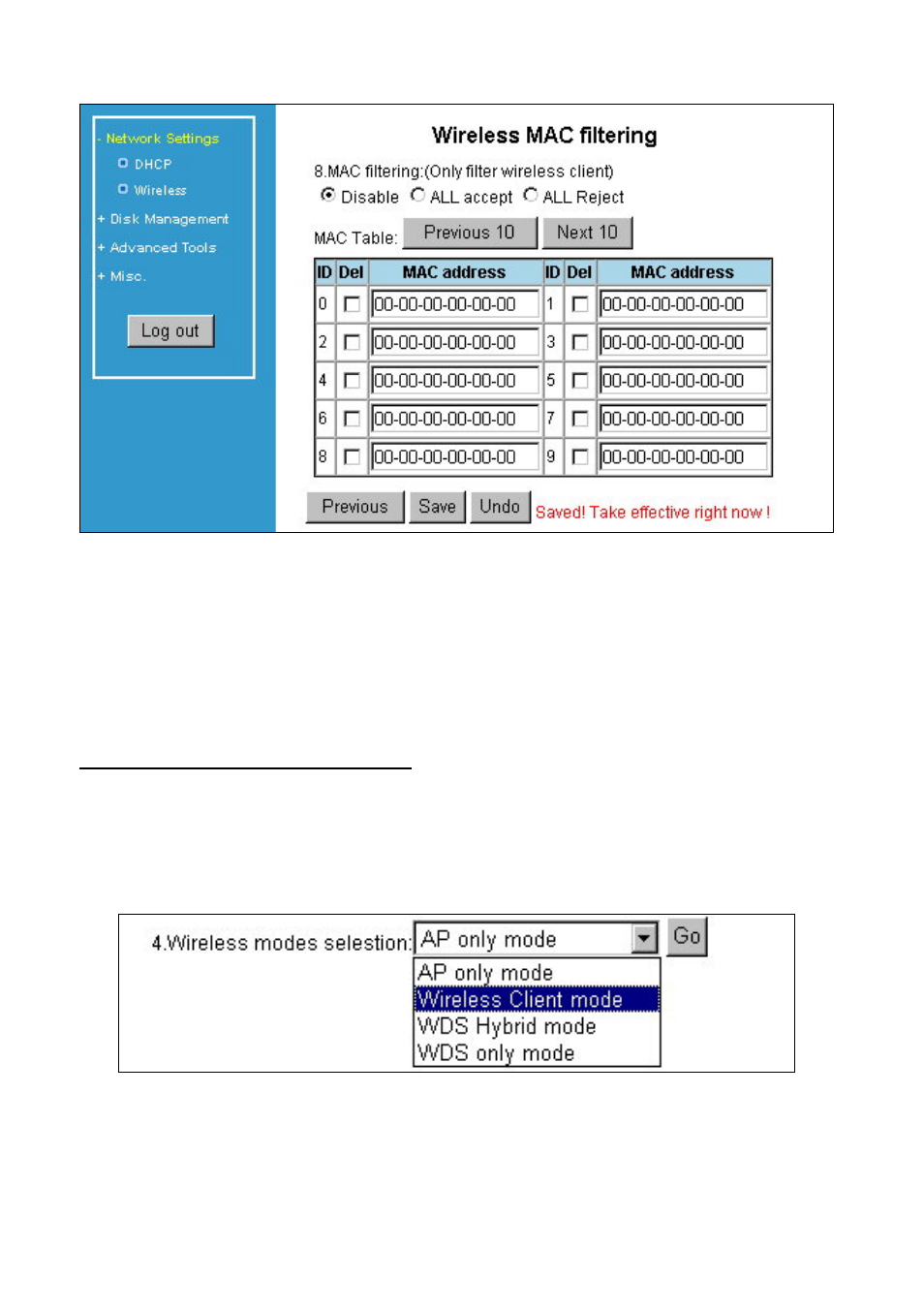 2 wireless client mode | AirLive WMU-6000FS User Manual | Page 45 / 91