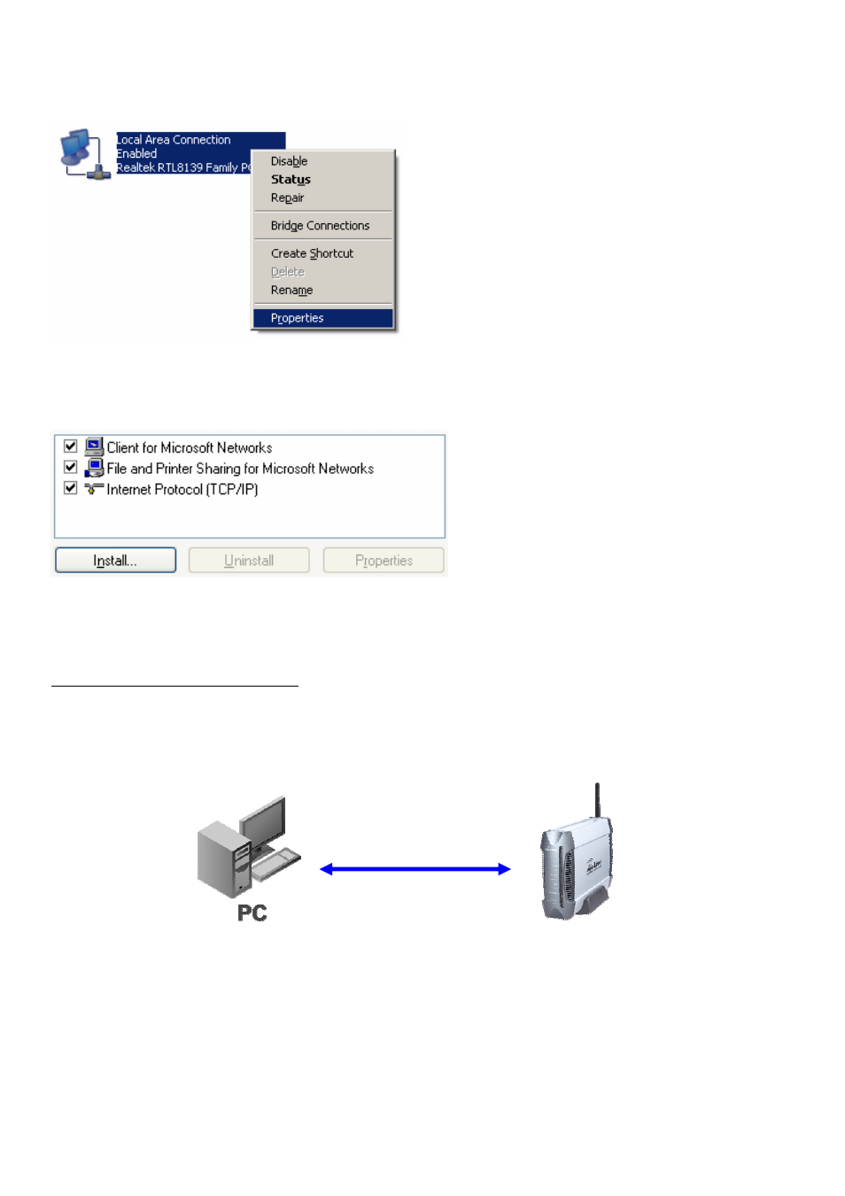 2 wired ethernet connection | AirLive WMU-6500FS User Manual | Page 13 / 72