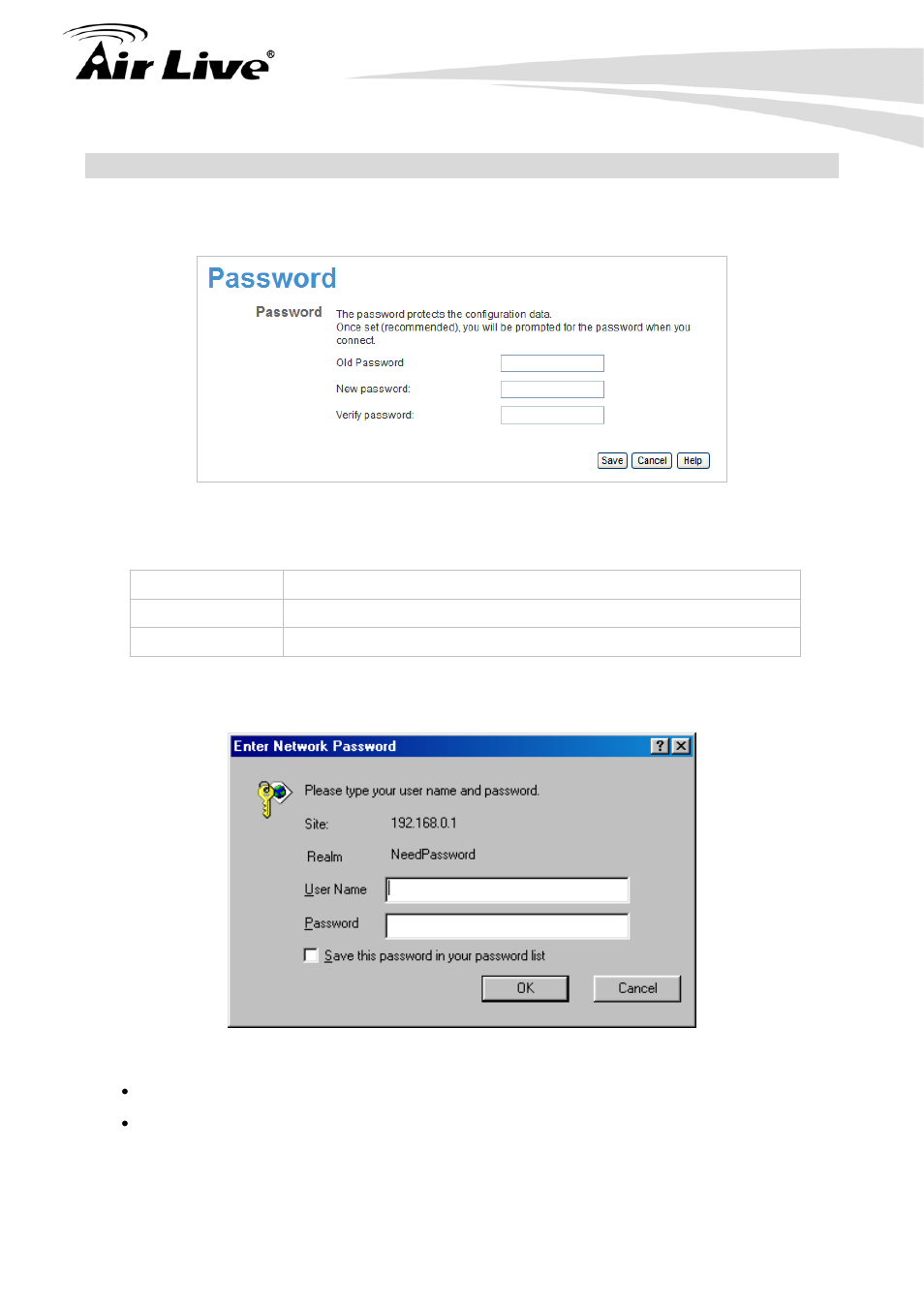 5 password screen | AirLive WN-151ARM User Manual | Page 41 / 119