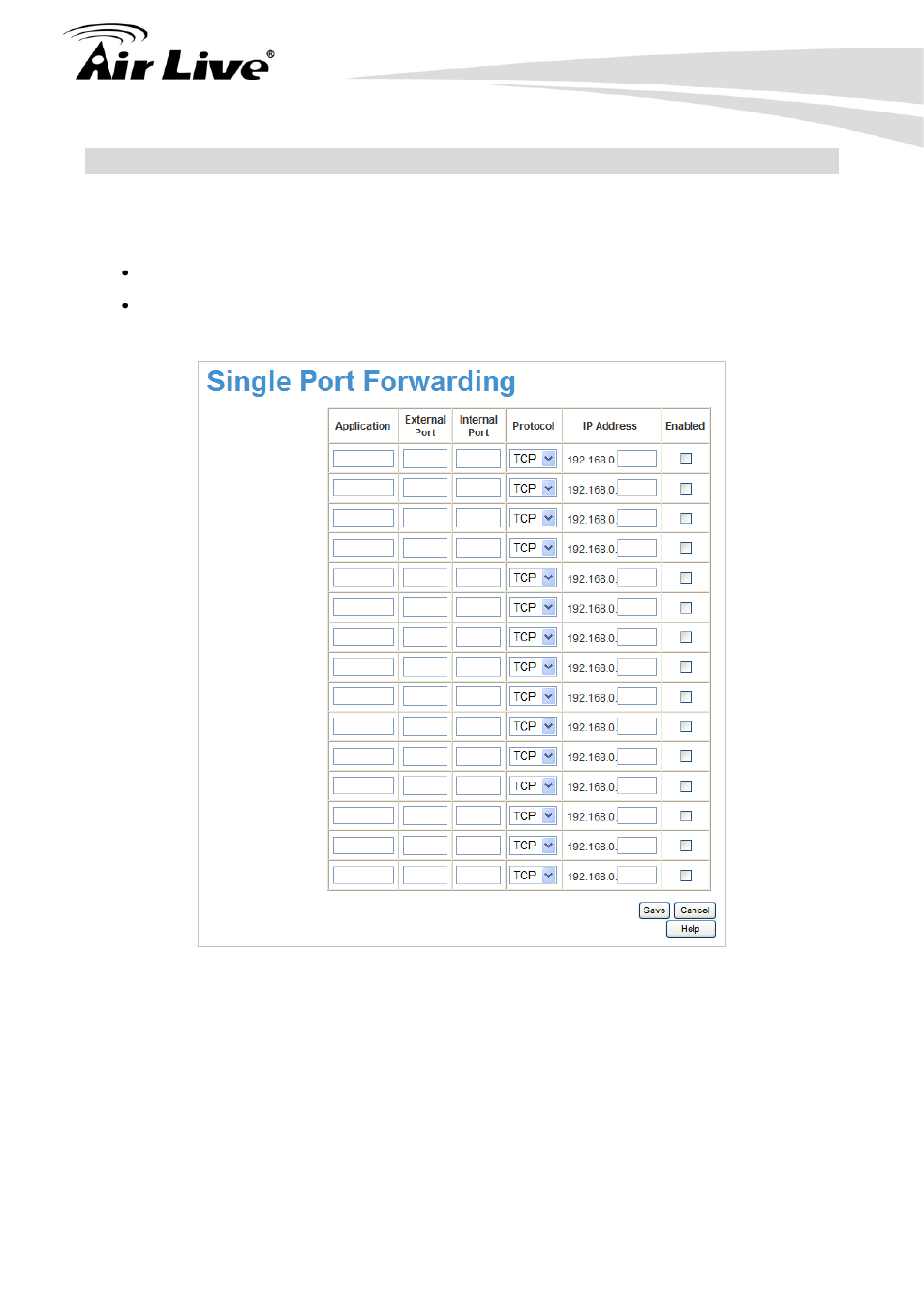 7 port forward | AirLive WN-151ARM User Manual | Page 65 / 119