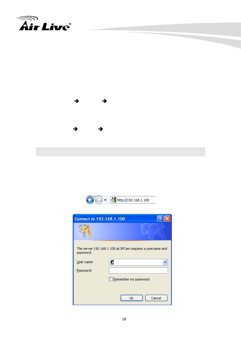 4 configure ip camera via web ui | AirLive WN-200HD User Manual | Page 23 / 103