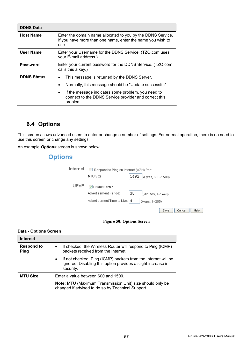 4 options | AirLive WN-200R User Manual | Page 61 / 95