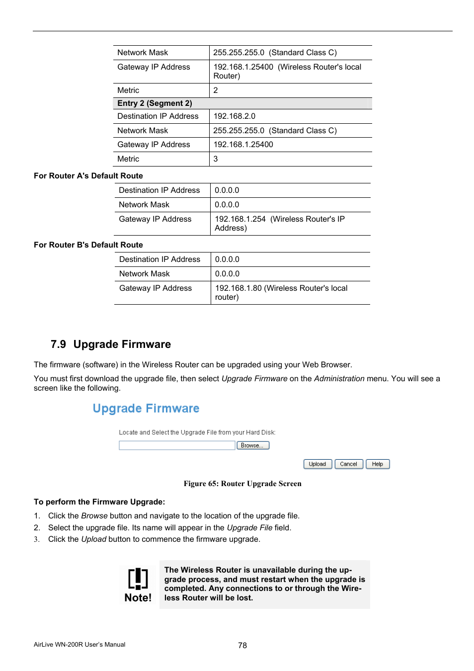 9 upgrade firmware | AirLive WN-200R User Manual | Page 82 / 95