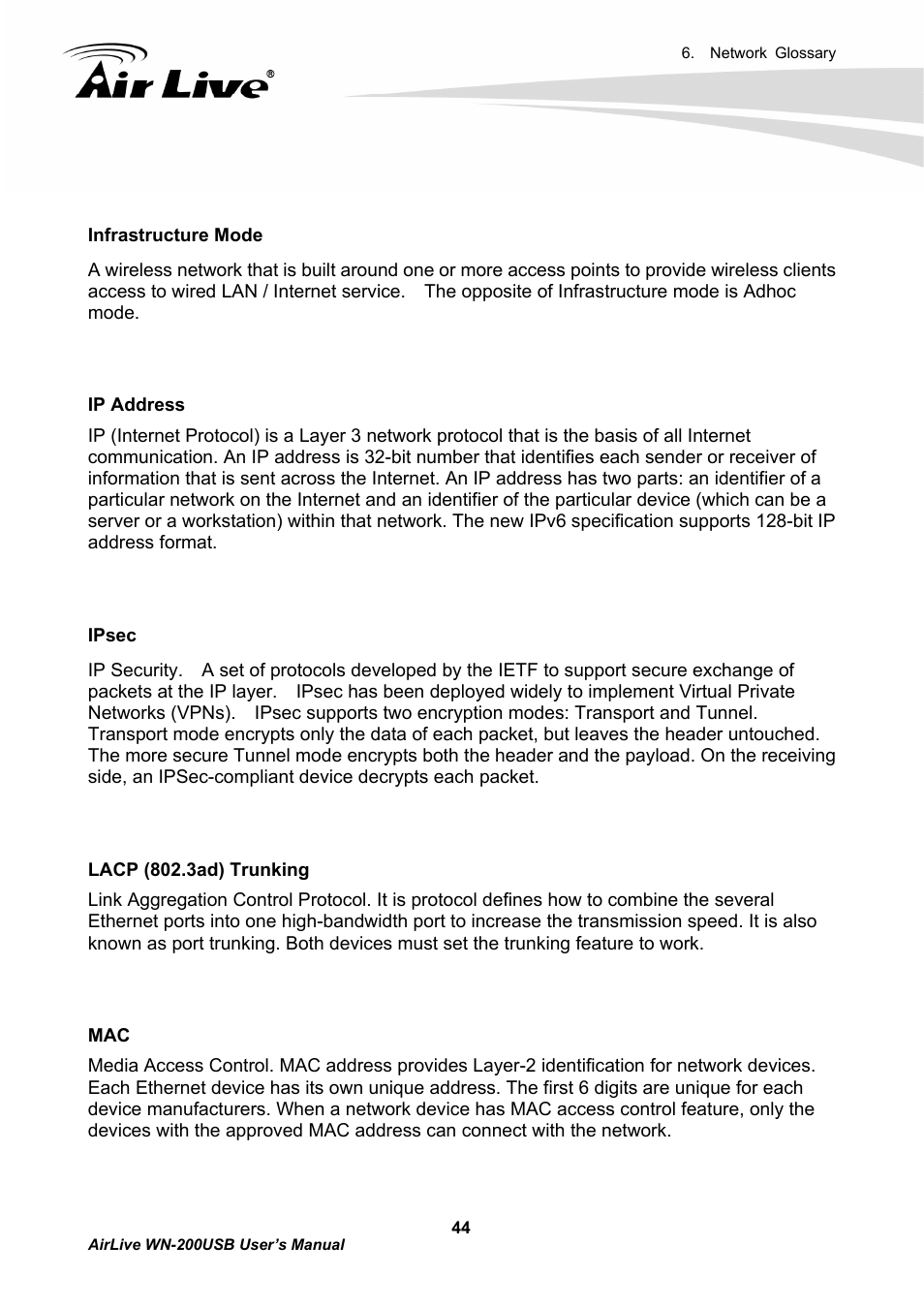 AirLive WN-200USB User Manual | Page 47 / 56