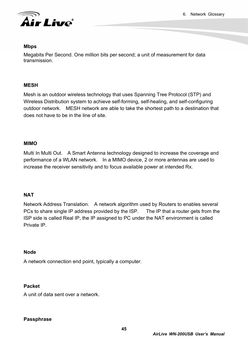 AirLive WN-200USB User Manual | Page 48 / 56