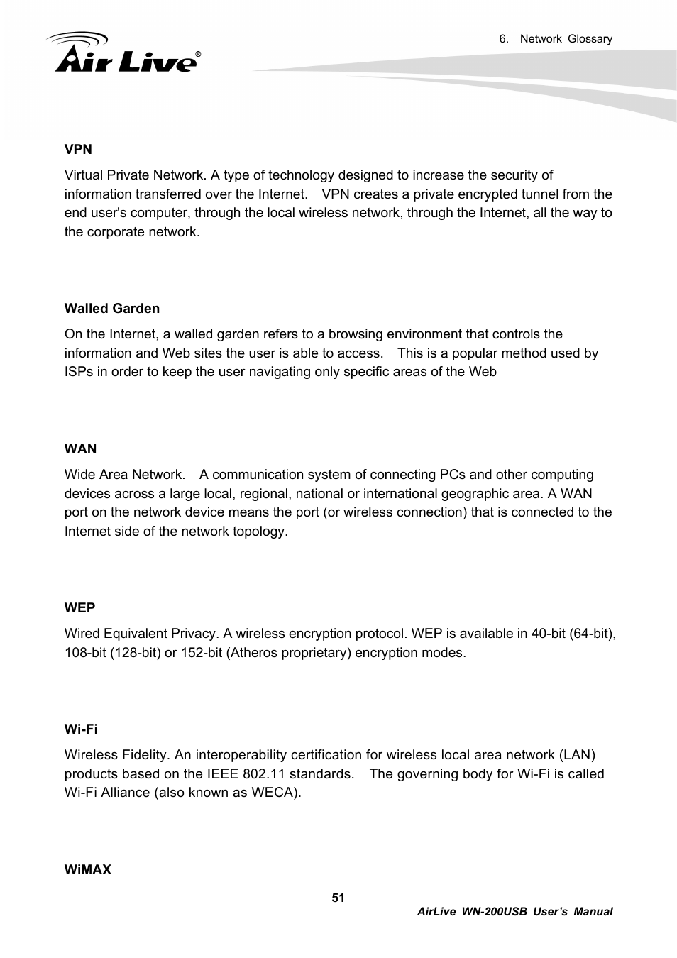 AirLive WN-200USB User Manual | Page 54 / 56