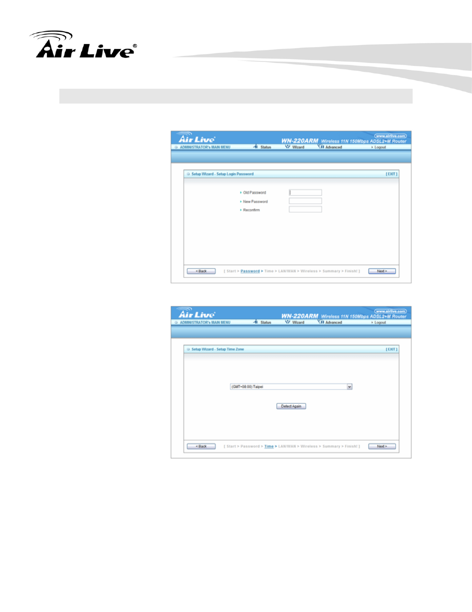 3 setup wizard | AirLive WN-220ARM User Manual | Page 19 / 72